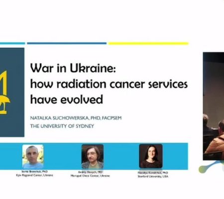 Dr. Natalka Suchowerska is speaking at EPSM23 in New Zealand about situation with radiation oncology in Ukraine and how to help
