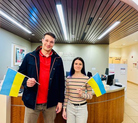 Stanford welcomes two Ukrainian medical oncologists for a month-long observership