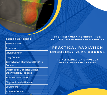 ASTRO Practical Radiation Oncology 2023 Course  for Ukraine